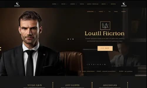 Dark Theme Law Firm Website